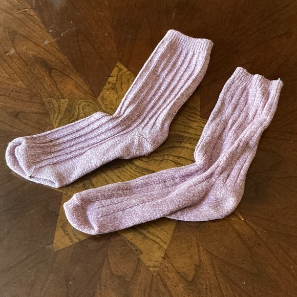 Pink Ribbed Socks - Picture 2 of 2